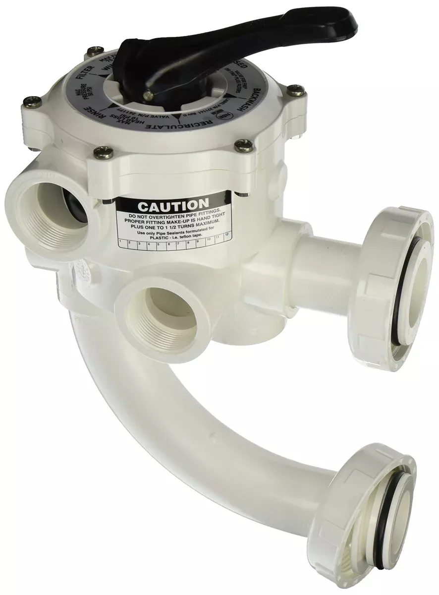 Pentair 261177 1-1/2-Inch Threaded Multiport Valve Replacement Pool and Spa D.E. Filter