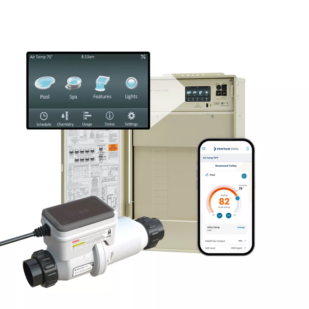 Pentair 523962 IntelliCenter i5P Pool Only System, Wireless, IntelliChlor Plus40 Salt Cell
