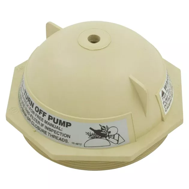 Pentair 6" Tan V-Thread Closure | Triton II Sand Filter | 154559Z