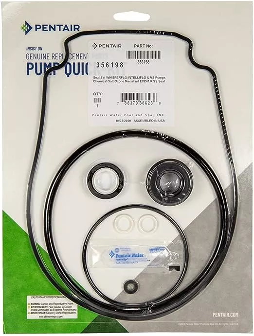 PENTAIR Chemical Salt Ozone Resistant Seal Set 356198