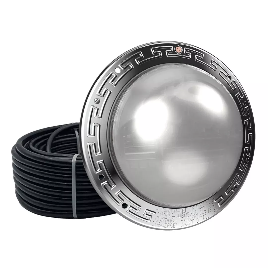 Pentair IntelliBrite Architectural White / Warm White LED 10″ Pool Light – 100′ Cord