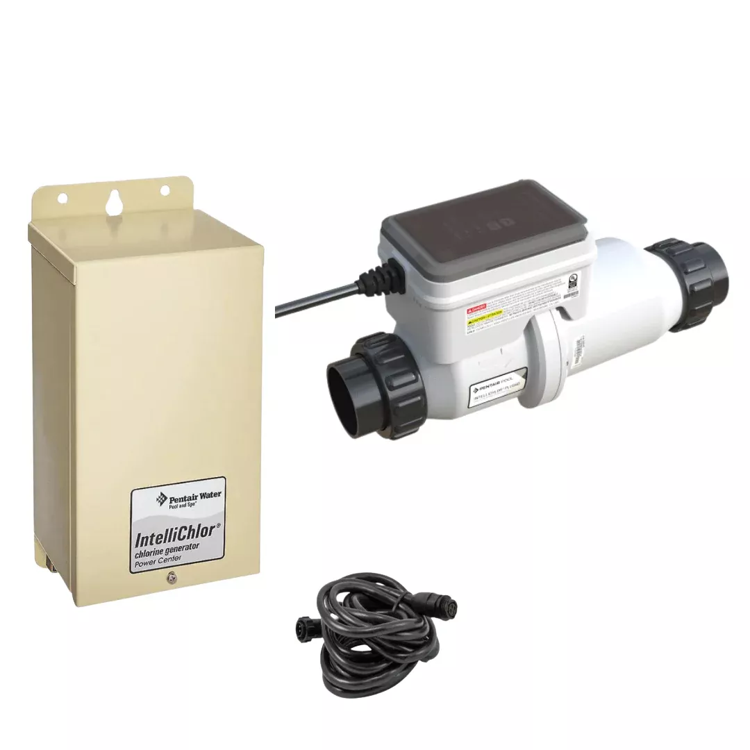 Pentair IntelliChlor PLUS40 40K Salt Cell & Power Supply Bundle, 523735-EC 520556, Plus 40