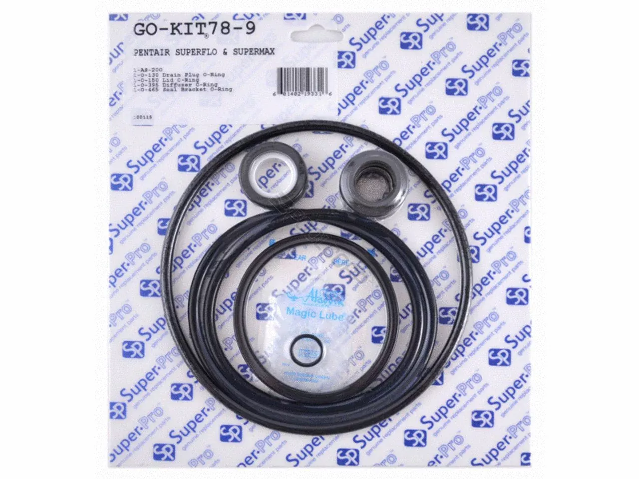 Pentair Superflo Pump Seal Kit, Super-Pro GO-KIT78-9