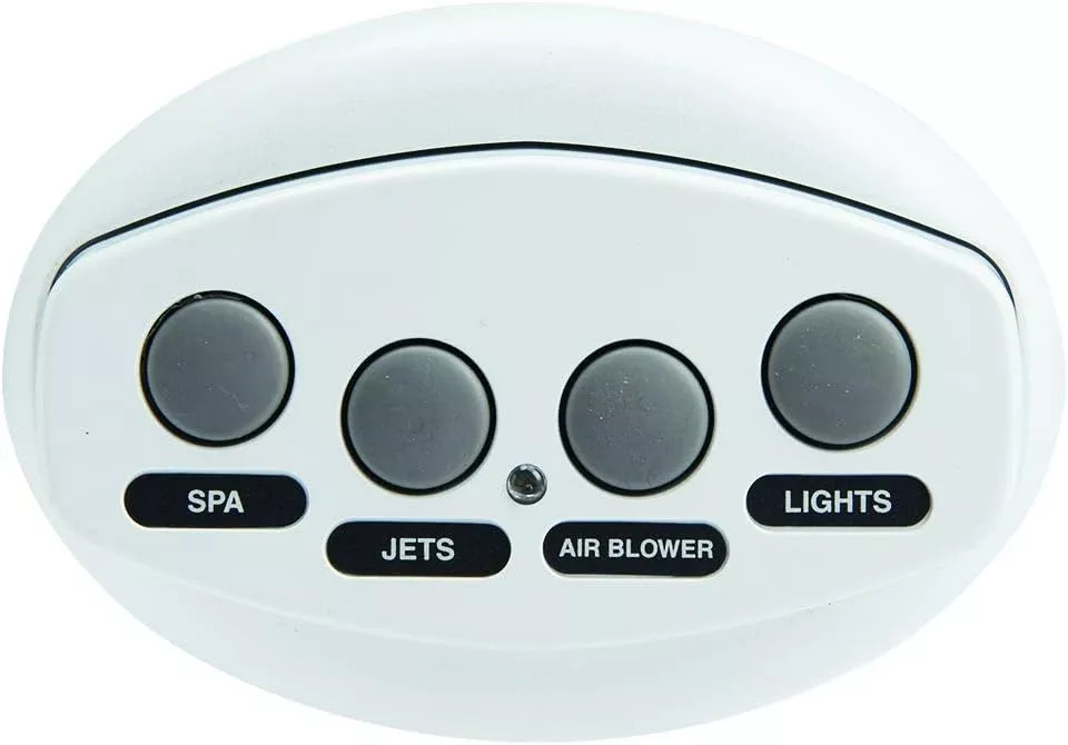 PENTAIR White iS4 4-Function Spa-Side Remote Control with 100' Cord 5 VDC 521885