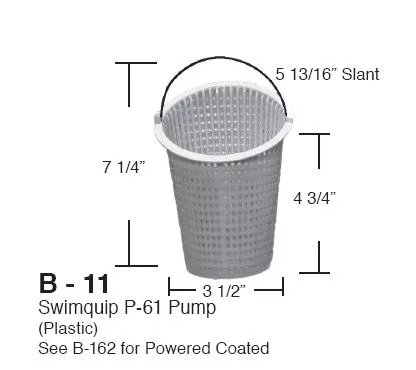 PLASTIC SLANT TOP BASKET