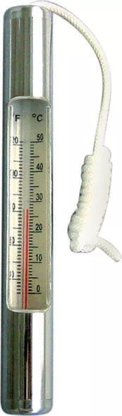 PLATED THERMOMETER W/ CORD