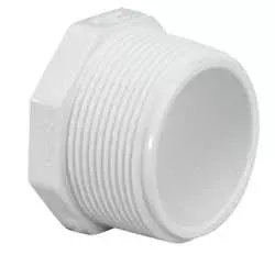 Plug, 3" MPT White PVC Schedule 40
