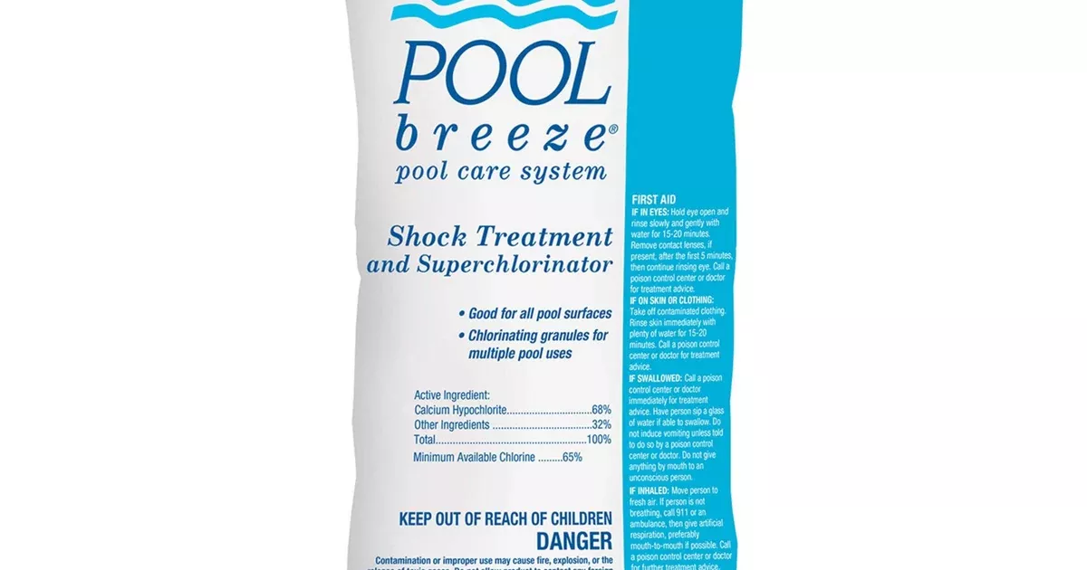 Pool Breeze 68 Cal Hypo Granular Chlorine Shock, 1 lb Bag | 88475
