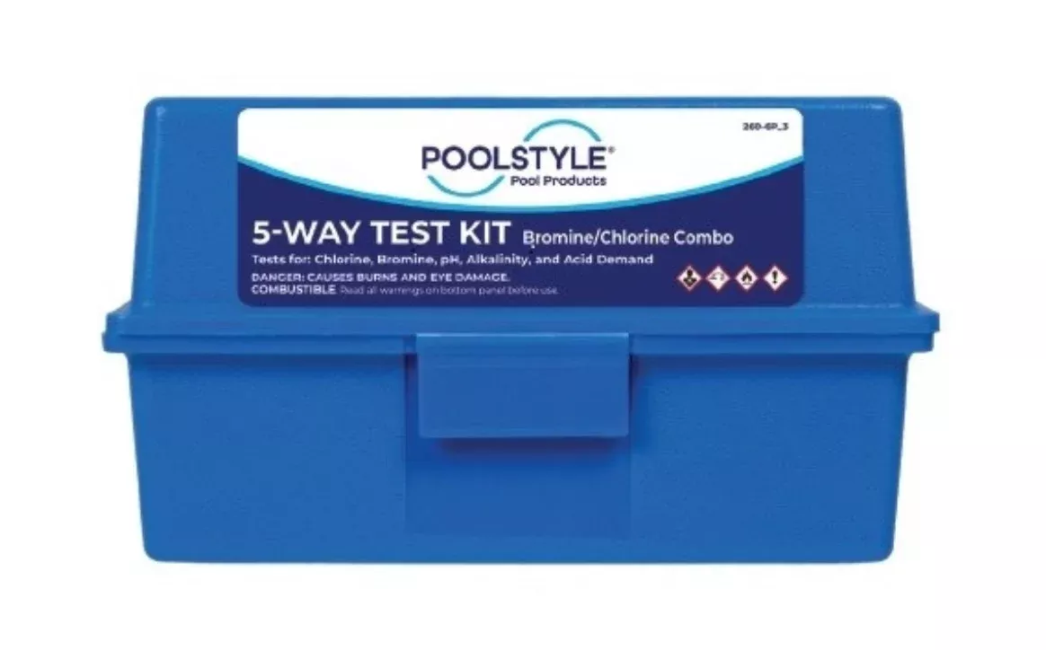 POOLMASTER INCORPORATED W/ REAGENTS - ROUND BLOCK 5-WAY TEST KIT | 22290
