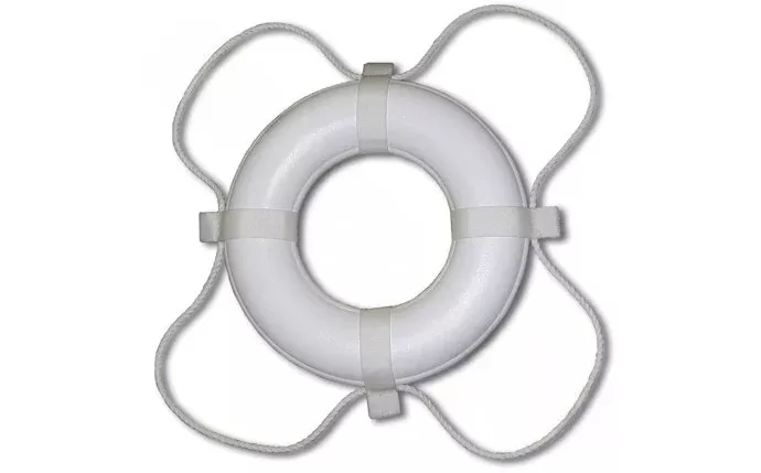 PoolStyle 360 20″ White Coast Guard (Uscg) Approved Ring Buoy