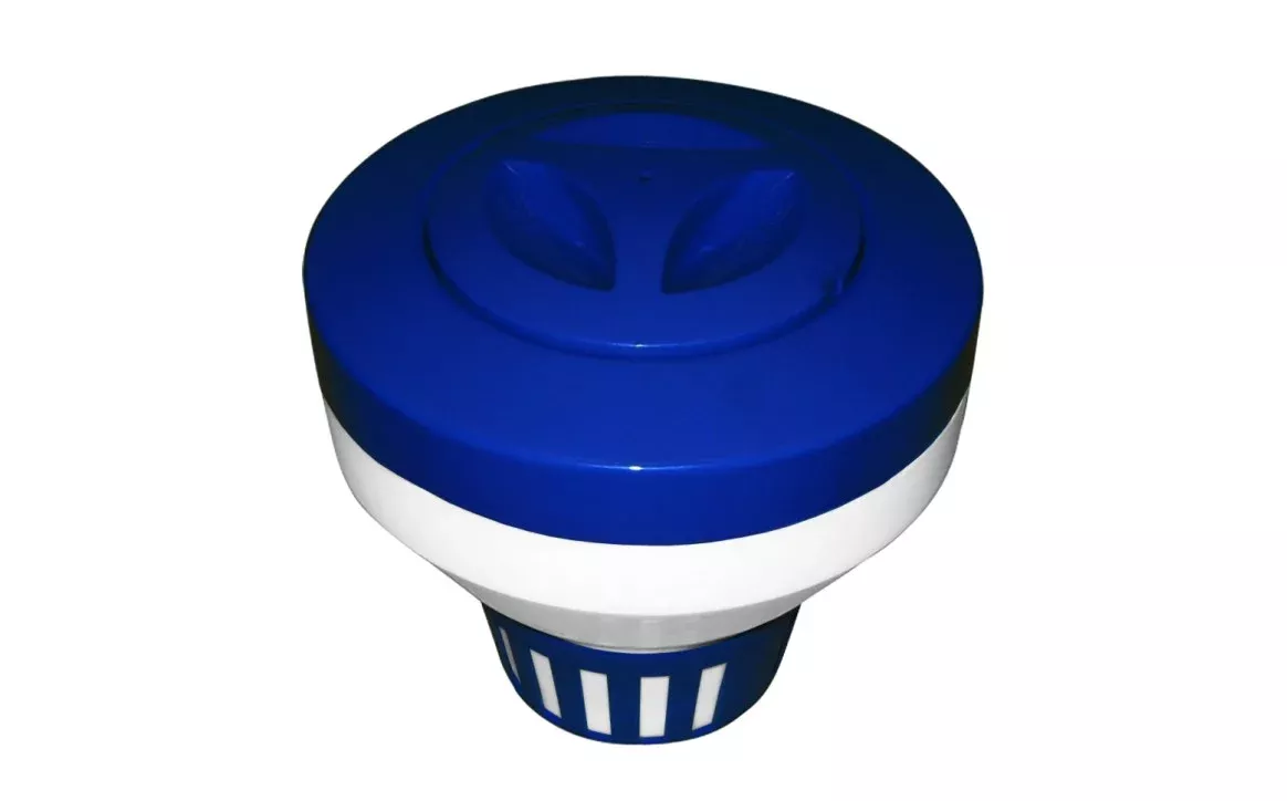 PoolStyle PS2065 Blue/White Floating Dispenser for 3" Tabs | PS2065