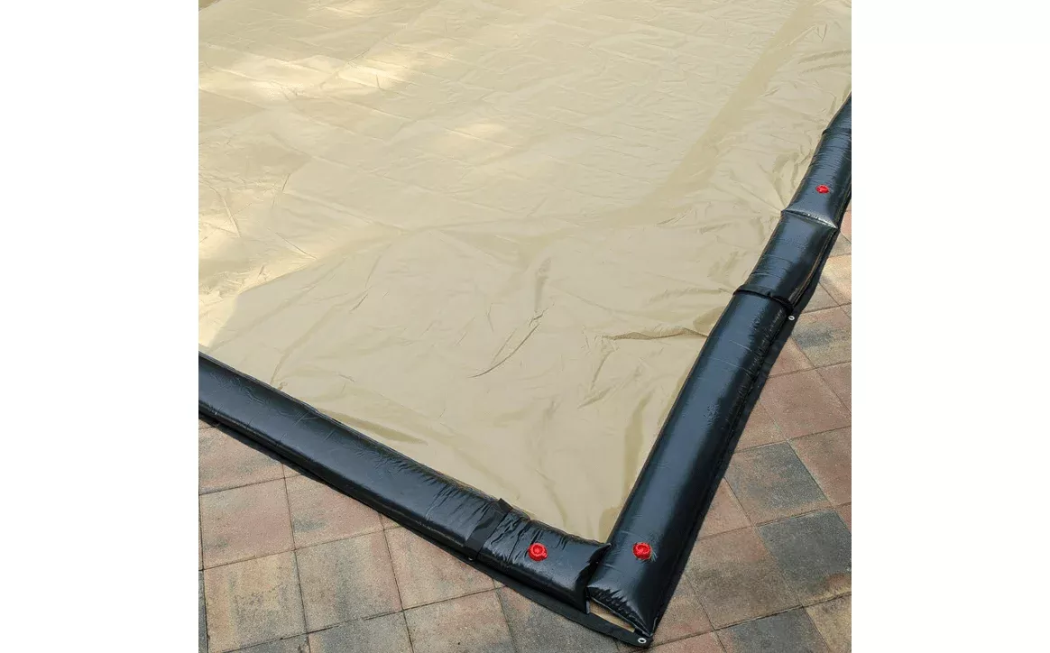 PoolTux 25′ x 45′ Black/Tan Rectangle Emperor Winter Cvr for 25′ x 45′ Rectangle IG Pool