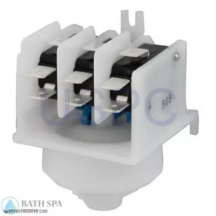 Pres:Air:Trol -FF Switch, Thd Ctr Spout, Blue Cam