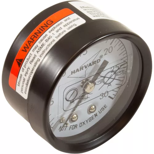 Pressure Gauge 1/4"mpt 0-30psi Back Mount 2"fd Generic 17-588-1005