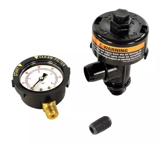 Pressure Gauge Assembly SMBW, 1/4"mpt, 0-60psi, Bttm Mount 073027
