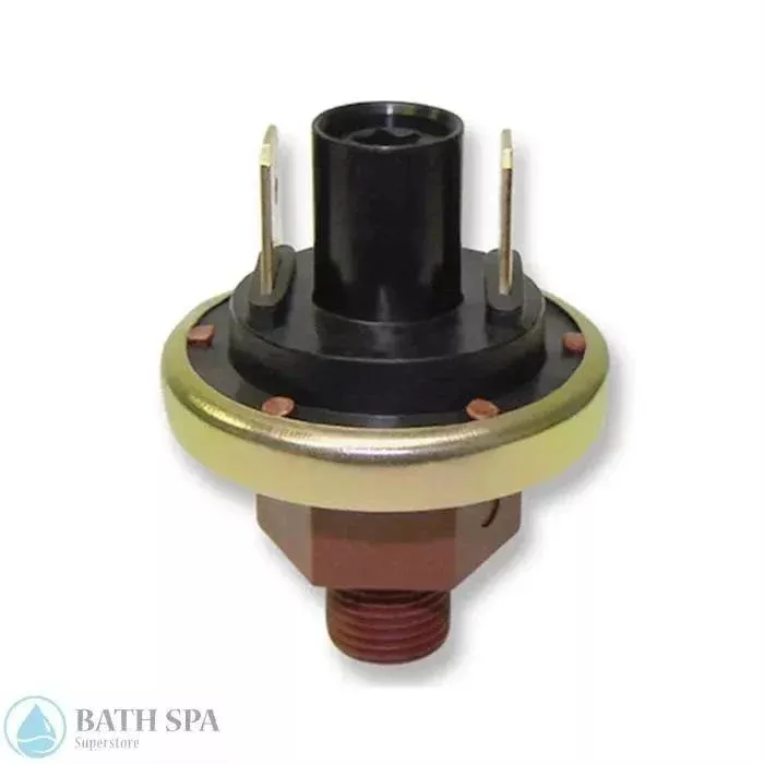 Pressure Switch, 1A, 1/8"mpt, SPNO, 2psi, Plastic