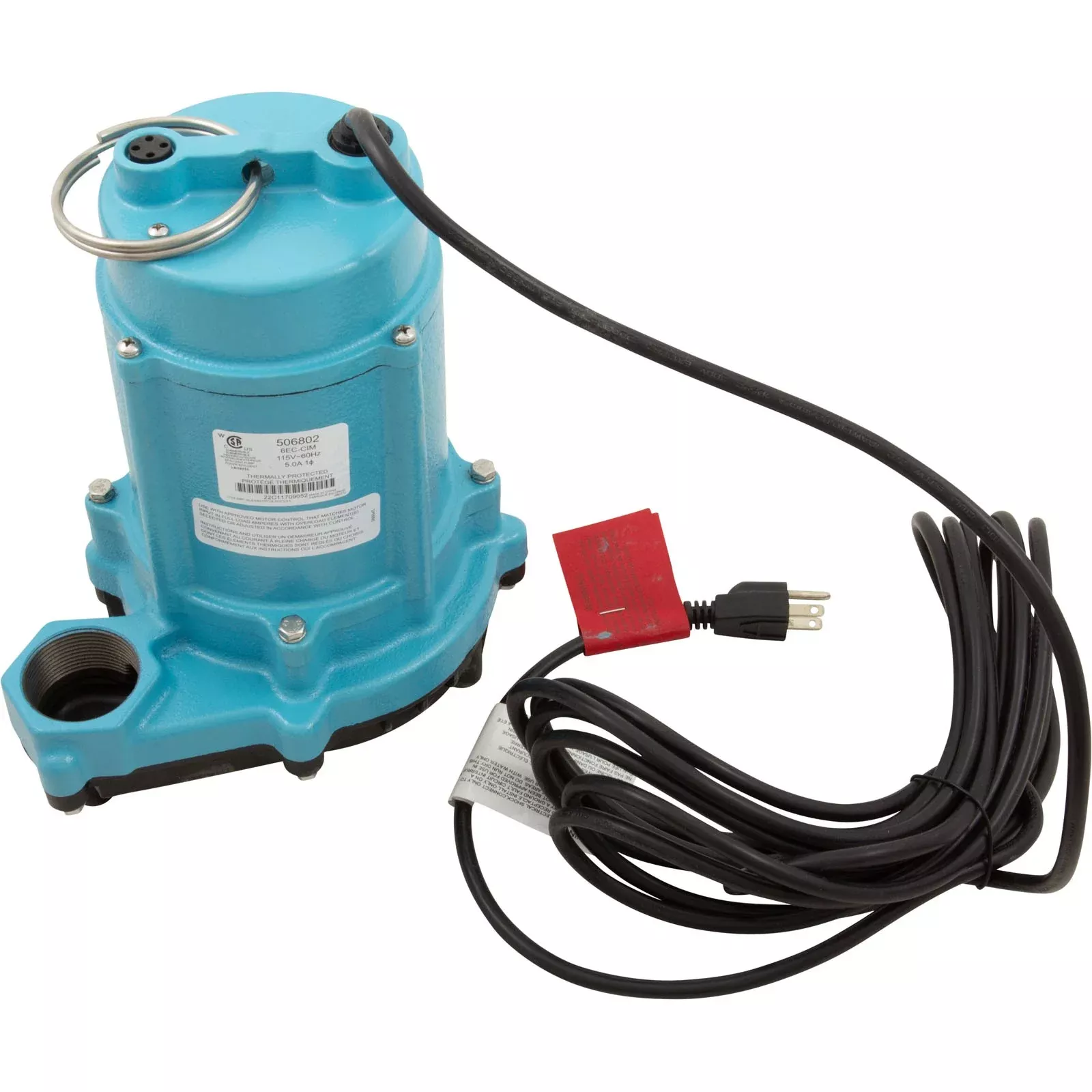 Pump, Sump, Little Giant 6EC-CIM,115v,Plastic Base,20ft Cord- 506802