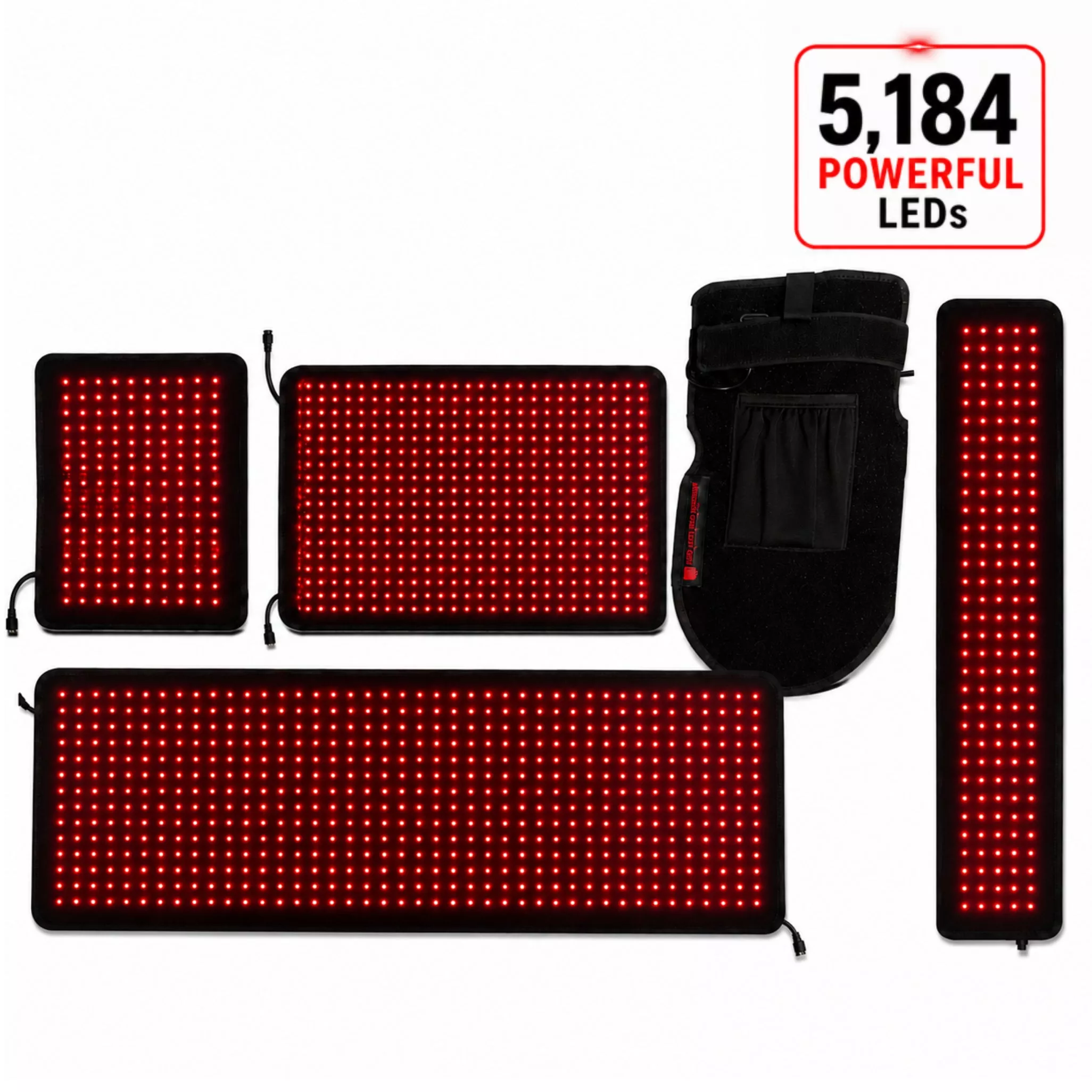 Red Light Pain Relief Kit5 Powerful Devices for Full-Body Relief- 5,184 Total LEDs