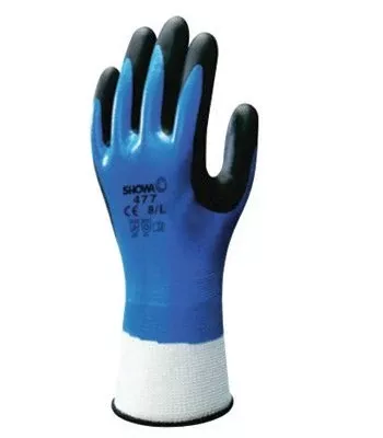 SHOWA Cold Protection Gloves, Blue/Black, L, PR