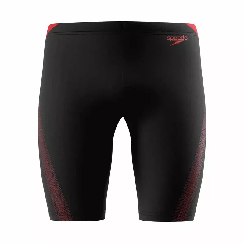 Speedo Mens Hyperboom Splice Jammer – Anthracite/High Risk Red