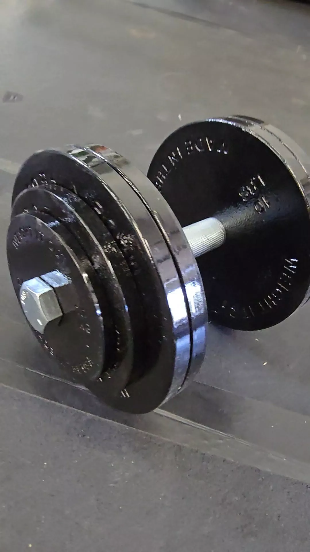 Standard 1″ Cast Iron Machined Loadable Dumbbell Sets by Weight It Out