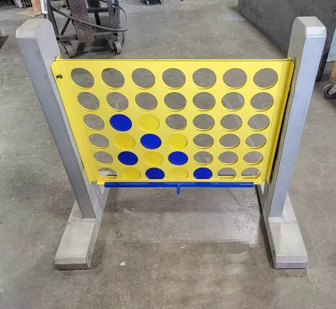 Stone Age Concrete Outdoor Connect-4 Game Set