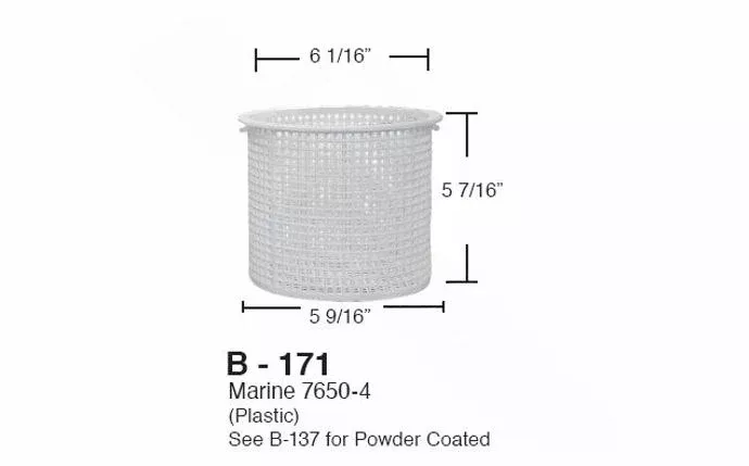 Super-Pro B-171 7650-4 Marine Plastic Basket