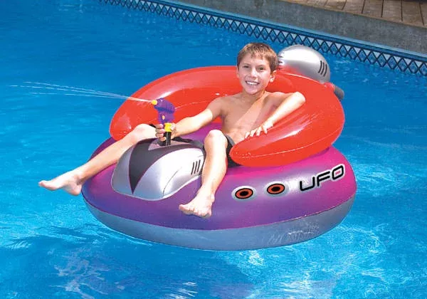 Swimline 45″ UFO Spaceship Squirter Pool Float w/ Squirt Gun | 9078