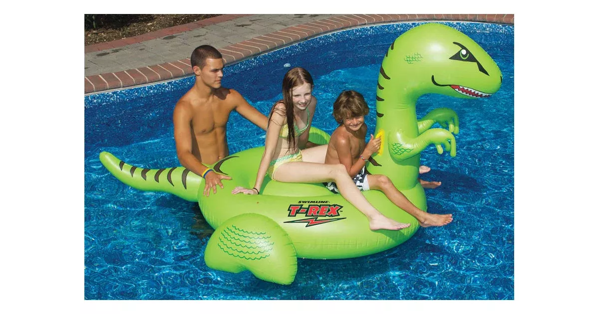 Swimline Giant Ride-On T-Rex Pool Float | 90624