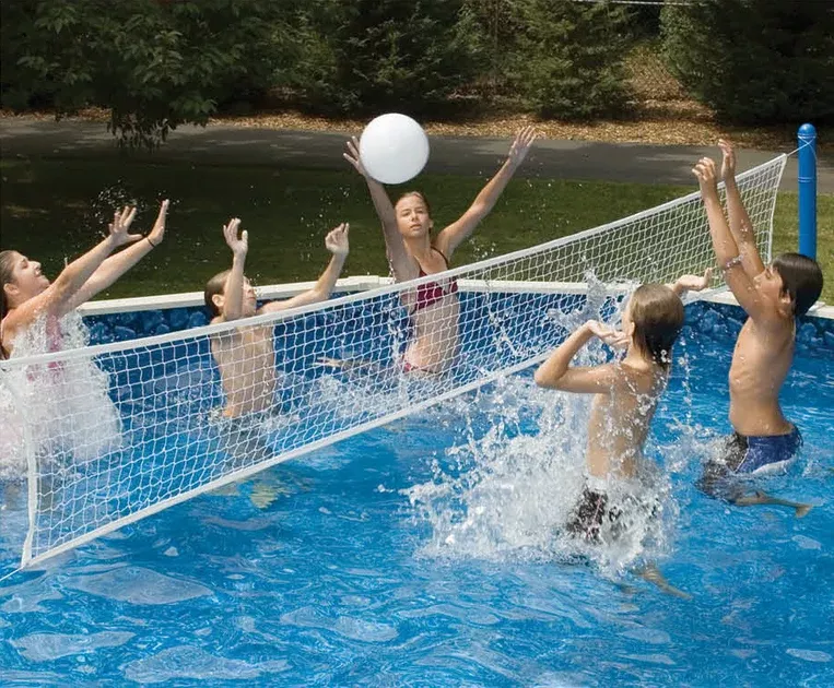Swimline Jammin’ Above-Ground Cross Pool Volleyball Game | 9187