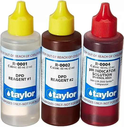 TAYLOR Replacement Reagent Refill Kits – Basic Refill Kit – 2 oz