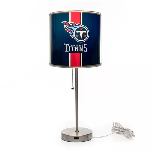 Tennessee Titans 19" Tall Chrome Table Lamp