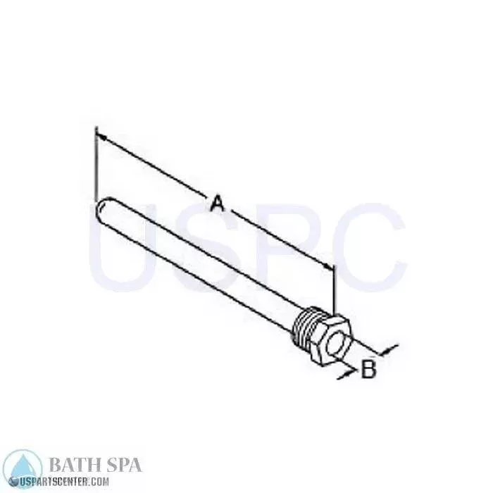 Thermowells - Waterway 4" Rubber-Stainless