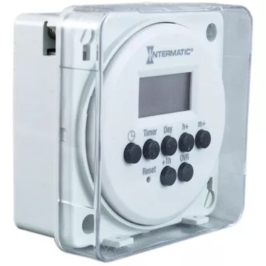 Timer, Digital, Intermatic, 24H/7D, 120-277V, SPDT, Flush Mount