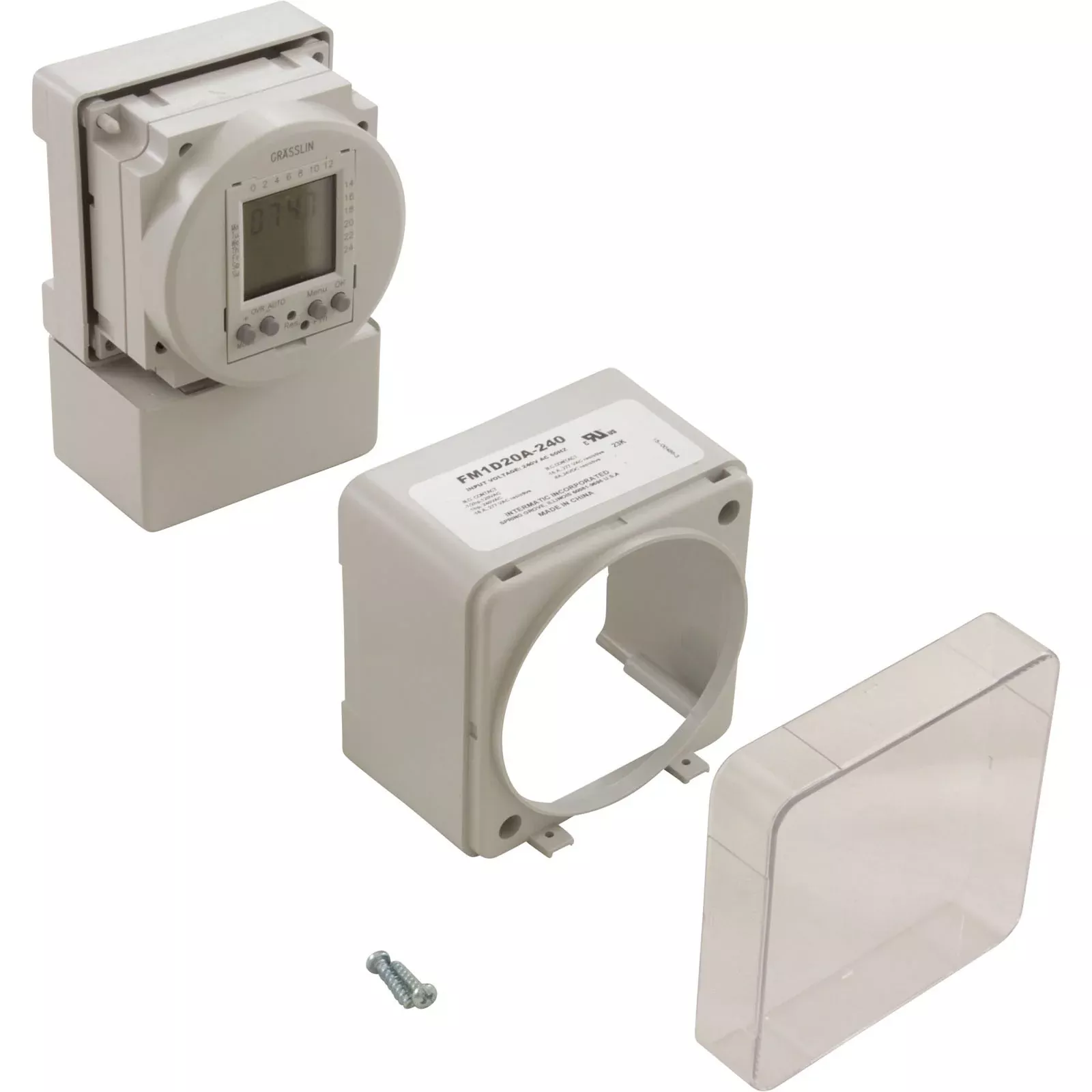 Timer Module, Surface/Din Rail Mount, 16A, 208/240V, 50/60Hz : FM1D20A-240