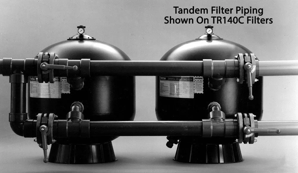 TR100C-3/TR140C-3 Tandem Filter Piping 4 Inch – Single Filter Adder Kit – Schedule 80