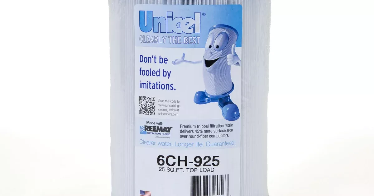 Unicel 6CH-925 25 sq. ft. Pool & Spa Filter Cartridge – 6″ x 8-1/4″ with Semi-Circular Handle