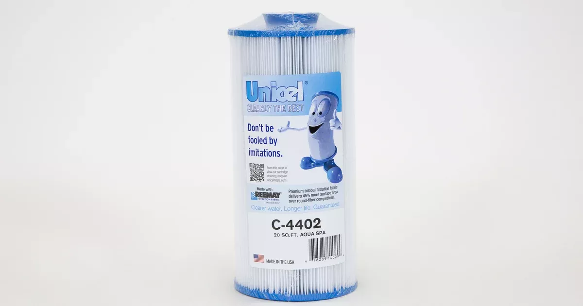 Unicel C-4402 Replacement Filter Cartridge for Aqua Spa | 20 Sq. Ft. | 9¾”