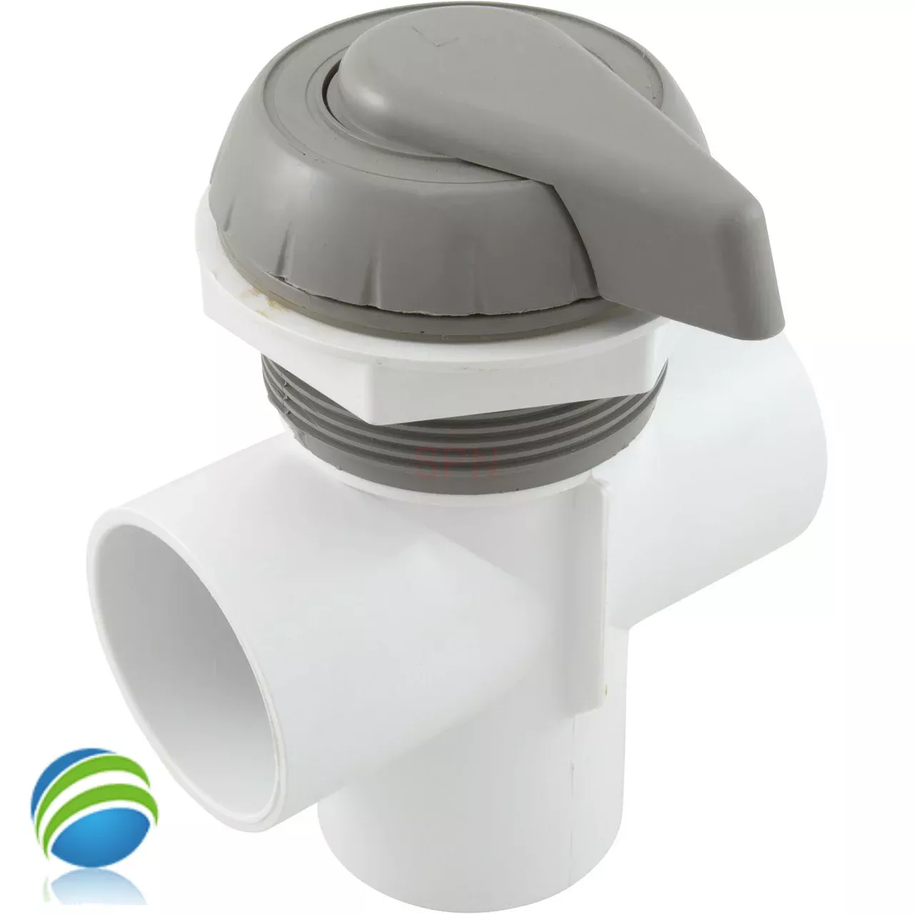 Waterway 2" Top Access Diverter Valve, Gray, 3 Port, Notched