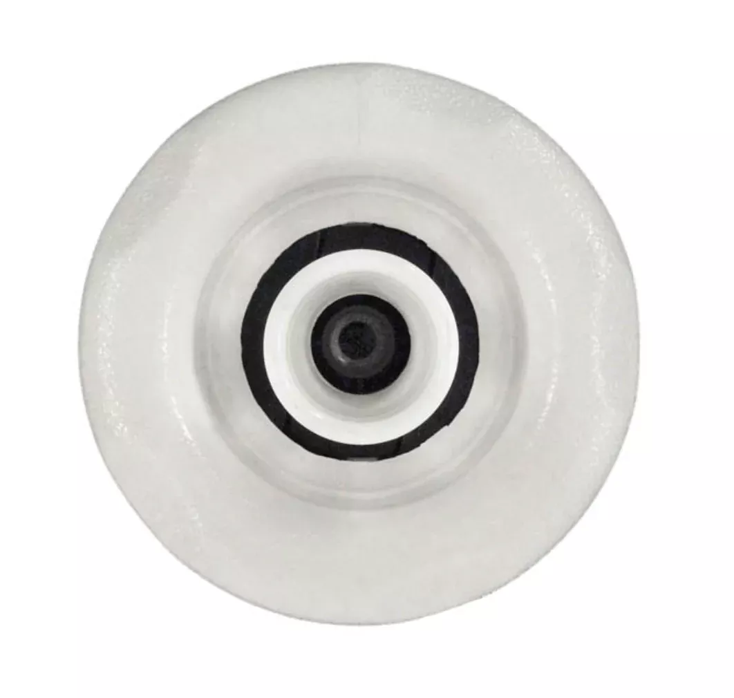 Waterway 229-8050B 5-Scallop Directional Thread-In Gunite Jet Internal, White, Scallop Textured