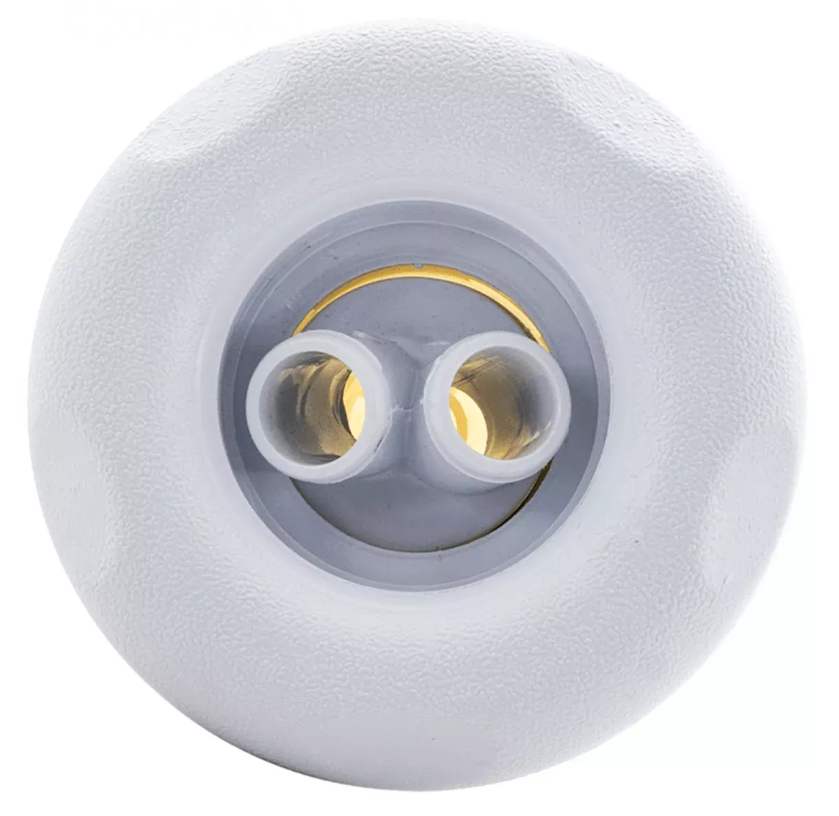 Waterway 229-8170B 4″ Twin Roto Poly Storm Thread-In Jet, 5-Scallop Large Face, Textured, White