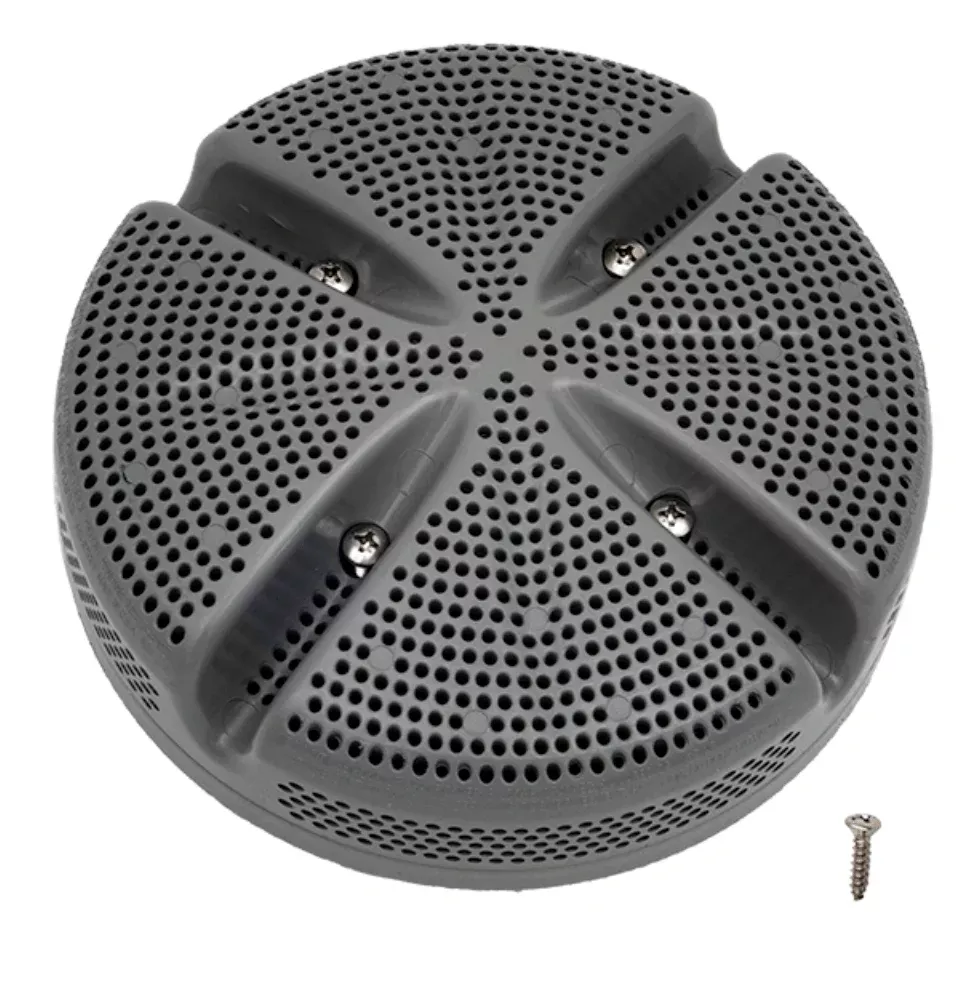 Waterway 640-8247 V Ultra Suction with 1.5″ Threaded Wall Fitting, 6″ Gray