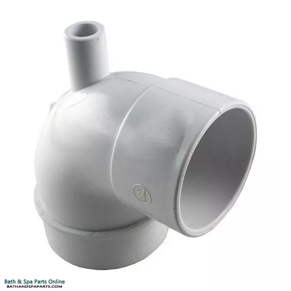 Waterway 90° Elbow [Ell] Vacuum Break Fitting [2″ Slip x 2-1/2″ Spigot] (642-3700V)