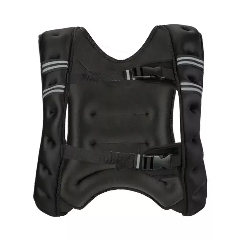 Weighted Vest for Men Women with Adjustable Straps and Reflective Strips for Training Workout Jogging Cardio Walking, Multiple Weights, Black