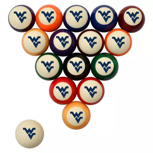 West Virginia Mountaineers Billiard Ball Set