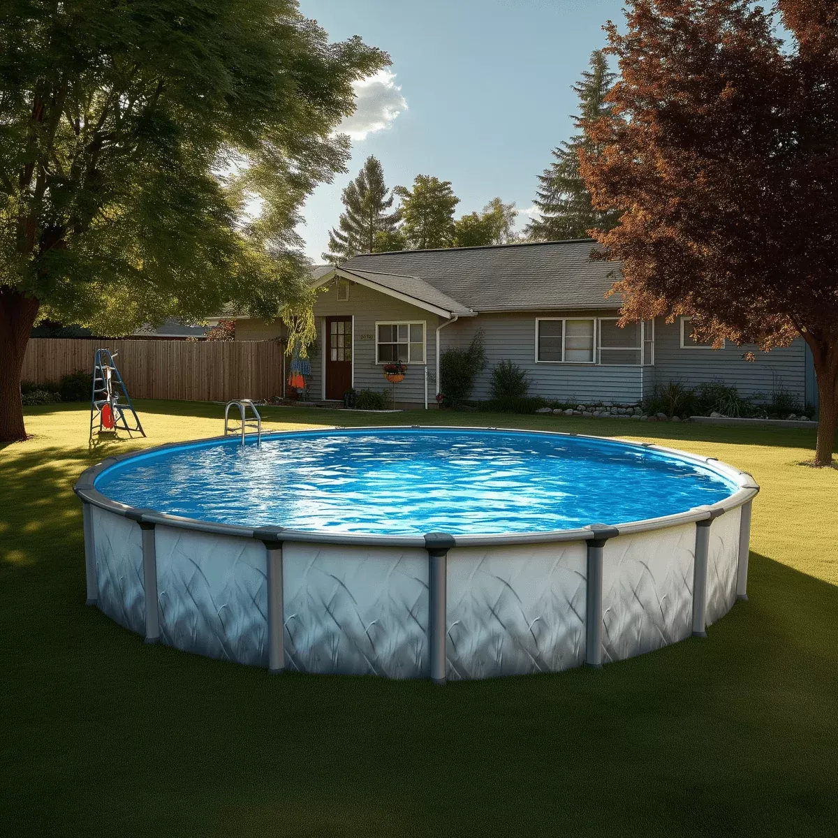 Wilbar PSRESRE-1852SSPSRF2-WS SUB SERENA 18' ROUND 52" WALL POOL