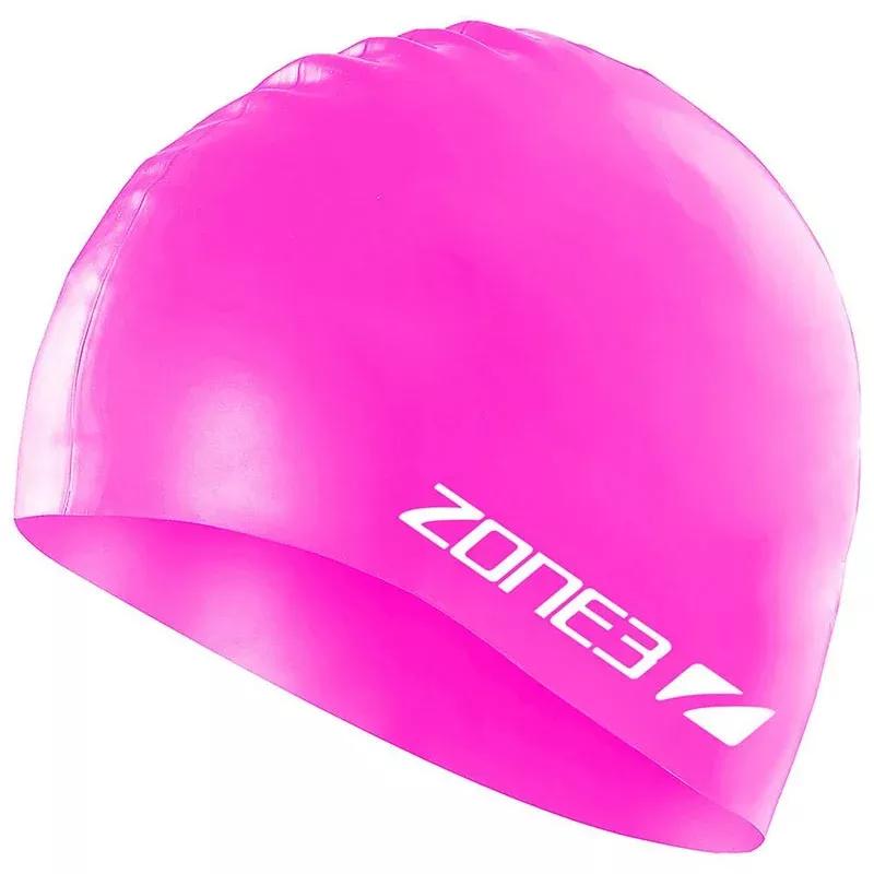 Zone3 – Silicone Swim Cap – Hi-Vis Pink